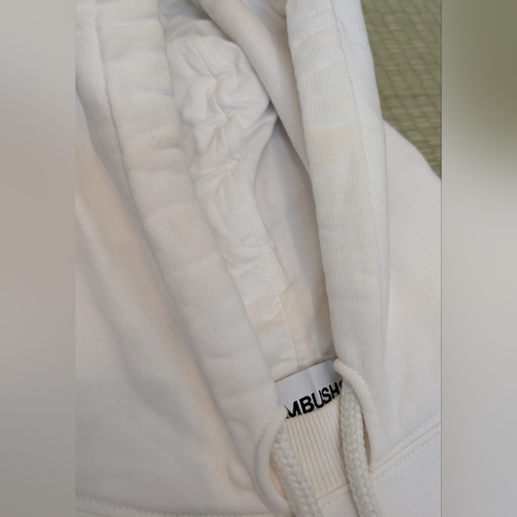 Ambush Tokyo Workshop Exclusive Hoodie White Men's Size Small Made in Portugal - Picture 10 of 11